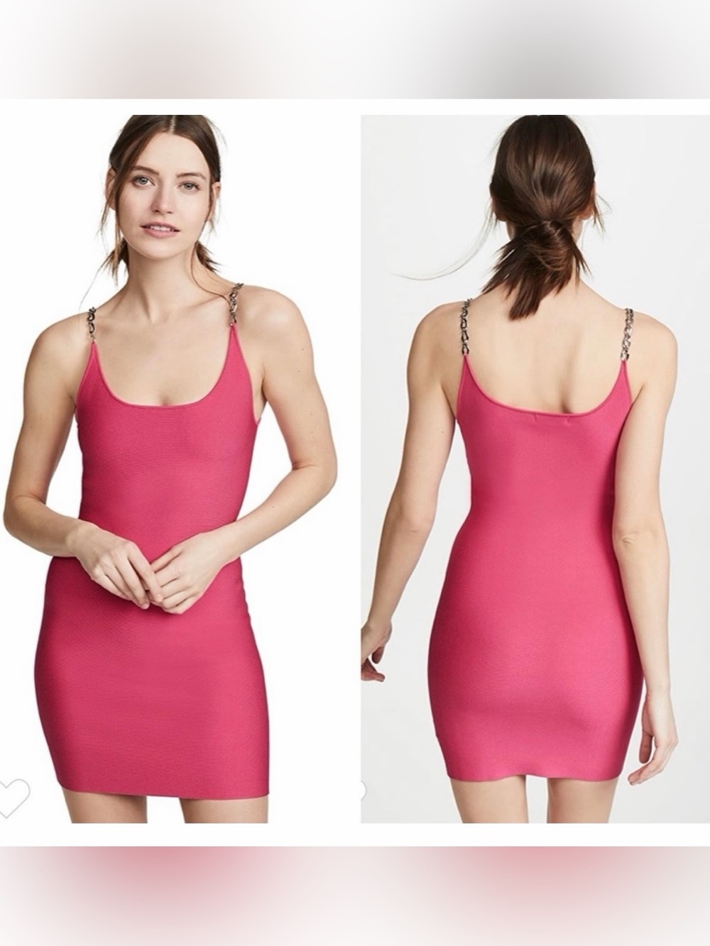 NWT Ramy Brook Marin Chain Strap Mini Bodycon Dress